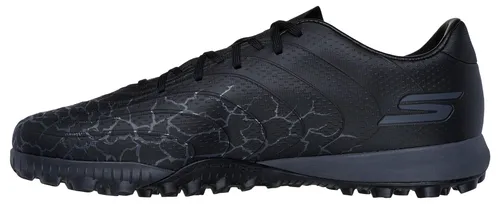 Skechers SKX 1 Gold Astro Turf Herren-Fußballschuhe, schwarz/silberfarben, 44 EU - Die Skechers SKX 1 Astro Turf Fußballschuhe bieten optimale Ballkontrolle und Tragekomfort. Mit leichter EVA-Einlegesohle und Gummiunterseite sind sie ideal für schnelle Bewegungen auf dem Platz.