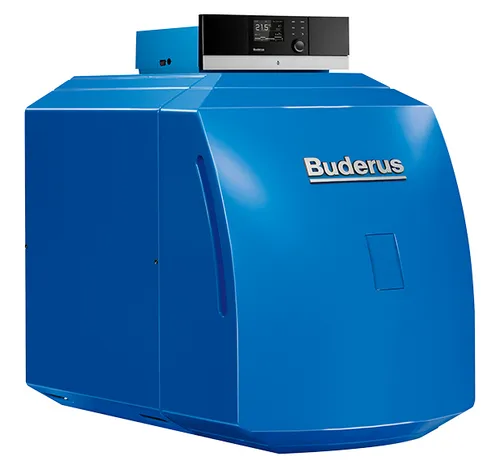 Buderus Öl Brennwert Kessel GB125 22kW - Brenner & Kessel, energieeffizienter Ölheizungskessel mit digitaler Steuerung, ideal für große Räume über 100 m², Herstellergarantie 2 Jahre.