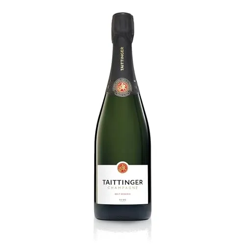 6er Set Champagne Taittinger Brut Reserve - Versandkostenfrei, glänzendes Hellgold mit fruchtigen Aromen und eleganter Perlage