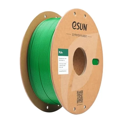 eSUN PLA+ Filament 1.75mm, 3D Drucker Filament PLA Plus, Maßgenauigkeit +/- 0.03mm, 1kg Spule (2.2 LBS) 3D Druck Filament für 3D Drucker, Grasgrün