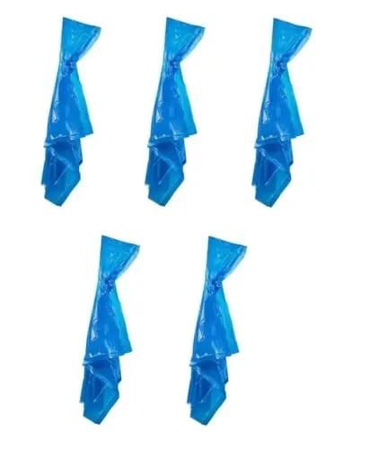 Provance 5x Regenponcho mit Kapuze Regenjacken für Konzerte Festivals Wandern Radfahren Wasserdicht Durchsichtig Outdoorjacke Regencape (Kunststoff, Blau)