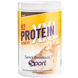 Sanct Bernhard Sport Protein-XXL 92 Schoko - 450 g - Sportnahrung für muskulären Aufbau, fruktose- und glutenfrei. Ideal für Figurtraining, mit hochwertiger 3-Komponenten-Proteinmischung und schmackhaftem Schoko-Geschmack.