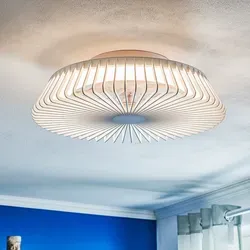 Himalaya Fan Mantra 7120 - Deckenventilator mit Licht - Moderne Deckenventilator mit 35W LED-Beleuchtung, ideal für verschiedene Innenräume. Genießen Sie 3 Geschwindigkeitsstufen und stilvolles Design in Weiß.
