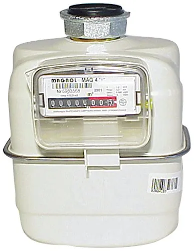 Balgengaszähler Einrohr G4, DN 25 - Präzise Gasermittlung - Gasmelder für zuverlässige Gasüberwachung, ideal für Haushalte und Gewerbe mit hoher Genauigkeit und einfacher Installation.
