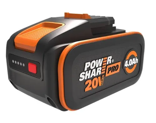 WORX PRO WA3644 20V 4 Ah PowerShare Batterie - Rasenmäher-Ersatzteile mit 4 Ah Kapazität, ideal für langlebige und leistungsstarke Nutzung in Ihrem Garten.