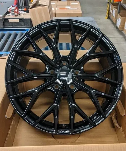 2DRV WH37 Alufelgen 19 Zoll - Daytona Grau Lackiert - Felgen in 8.5x19" ET40 für sportliches Fahren, einteiliges Gussrad mit Kreuzspeichen-Design und hoher Traglast von 825 kg.