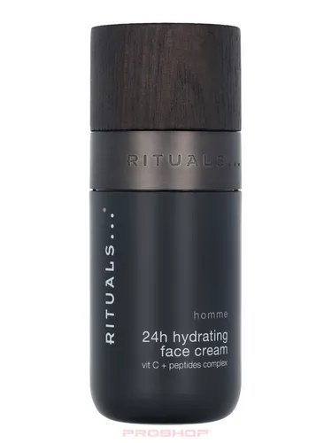 Rituals Homme 24H Hydrating Face Cream mit Vitamin C & Peptiden - Ganzkörperpflege mit 24 Stunden Feuchtigkeit, revitalisiert die Haut und sorgt für ein frisches Aussehen.