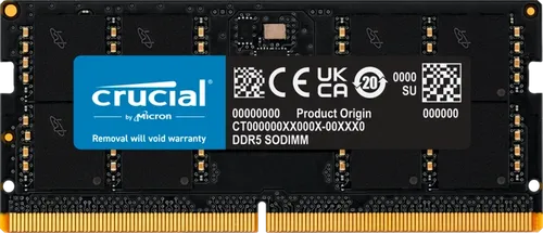 Crucial RAM 32GB DDR5 4800MHz CL40 - Hochleistungs-Laptop-Speicher für Intel Core Prozessoren, optimiert für Gaming und anspruchsvolle Anwendungen
