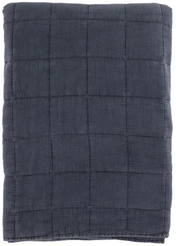 Chic Antique Tagesdecke 240x240cm - Midnight Blau - Elegante Tagesdecke in Midnight Blau, aus hochwertiger Baumwolle und Polyester, ideal für eine stilvolle Wohnatmosphäre.