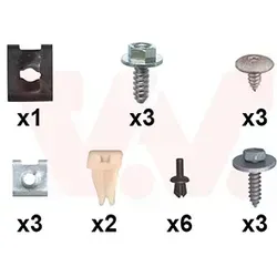 VAN WEZEL Montagesatz Kotflügel 0639796 - Montagesatz für Kotflügel, passend für vorne links und rechts, von VAN WEZEL für eine einfache und schnelle Installation.