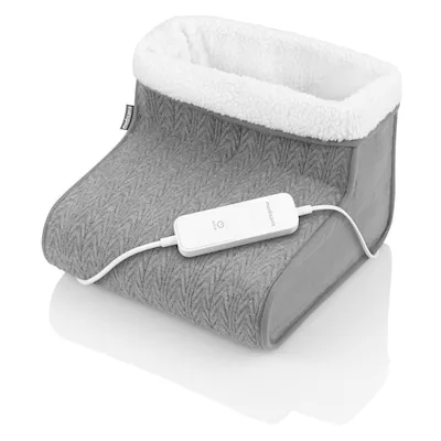 medisana FW 150 Fußwärmer - elektrische Fußheizung mit Strickmuster, 3 Temperaturstufen, waschbares Innenfutter und Überhitzungsschutz bis Schuhgröße 46