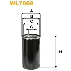 WIX FILTERS Ölfilter wl7069 Anschraubfilter 138mm Gewindemaß3/4-16 UNF für VAG