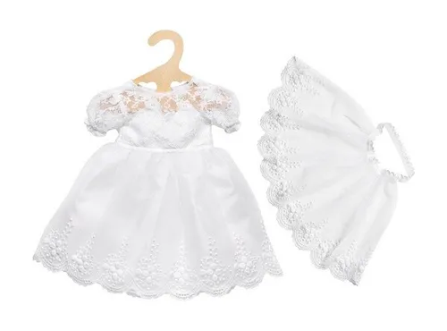 HELESS PUPPEN-KLEIDUNG PUPPEN KLEID BRAUTKLEID MIT SCHLEIER 35 - 45 CM NEU OVP