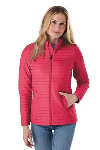 Damen Steppjacke OOGS 2 von G.I.G.A. DX, pink - Sportliche Funktionsjacke, ultraleicht und dünn gefüttert - ideal für kühle Sommertage und Übergangszeiten. Mit praktischen Zipper-Taschen und Handytasche innen.