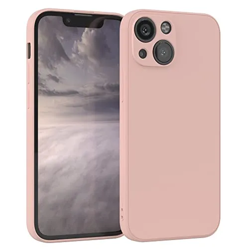 EAZY CASE - Silikonhülle für iPhone 13 Mini Hülle Silikon Case Rosa weich stoßfeste Handyhülle Schutzhülle mit Kameraschutz Dünn Premium Schutz Cover TPU Phone Bumper in Pastell Altrosa Matt