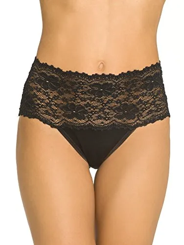 Nina von C. Damen-Taillenslip FINE Cotton schwarz Größe 42
