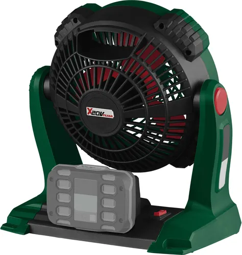 PARKSIDE® 20V Akku-Ventilator PVA 20-Li B1 - Mobiler Ventilator für Innenräume mit zwei Geschwindigkeitsstufen, ideal zum Trocknen von Farben und als Abkühlung an heißen Tagen. Flexibel einstellbar mit klappbarem Haken und stabiler Standfuß.