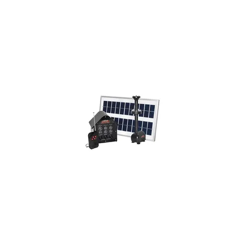 MAUK Solar-Teich-Pumpe Set mit LED und Fernbedienung - Teich & Zubehör: Selbstversorgendes 3,5 Watt System mit LED-Beleuchtung für nächtlichen Betrieb und regulierbarem Wasserdurchfluss – ideal für jeden Teich!