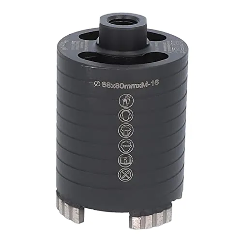 BTEC Diamant Dosensenker 68 mm mit M16-Aufnahme - Senker für präzise Trockenbohrungen in Mauerwerk, Ziegel und Putz, ausgestattet mit 4 Turbo-Segmenten für eine hohe Standzeit und exzellenten Bohrkomfort.