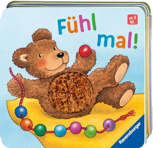 Fühl mal! Babybuch ab 3 Monaten - Babyratgeber: Interaktives Fühlbuch fördert die Sinne Ihres Babys und sorgt für spielerisches Lernen ab der 3. Lebensmonate.