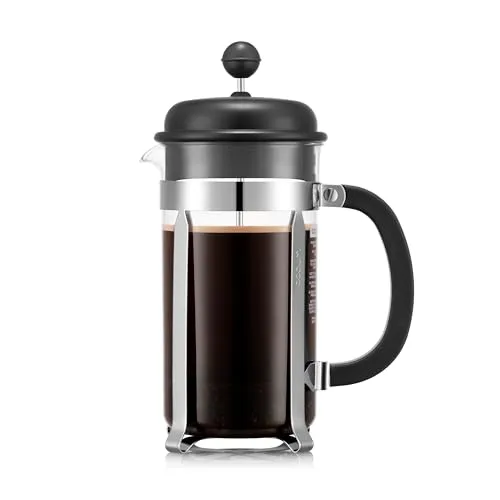 Bodum Caffettiera French Press System 1,0L - Kaffeebereiter für 8 Tassen, ideal für aromatischen Kaffee und einfach in der Handhabung.