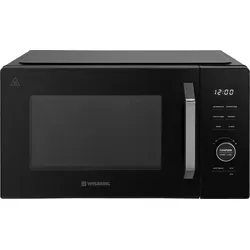 Wisberg WB5CM26B Kombi-Mikrowelle - Die Wisberg WB5CM26B Kombi-Mikrowelle mit 26 Litern Fassungsvermögen bietet dir zehn Automatik-Programme für vielseitige Gerichte. Die Crisp-Platte sorgt für knusprige Ergebnisse, ideal für Aufläufe und Pizzen.