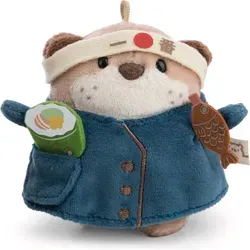 NICI Kuscheltier Set Otter Jiro mit Sushi u. Kochkostüm in Geschenkbox - Braun