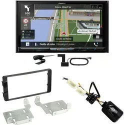 Pioneer AVIC-Z930DAB USB Navigation MP3 Einbauset für Mitsubishi ASX - Vollständiges Einbauset mit Pioneer AVIC-Z930DAB, DAB-Antenne und Lenkradfernbedienungsadapter. Ideal für Mitsubishi ASX ab 2015, bietet moderne Navigation und hochwertigen Sound in einem kompakten Design.