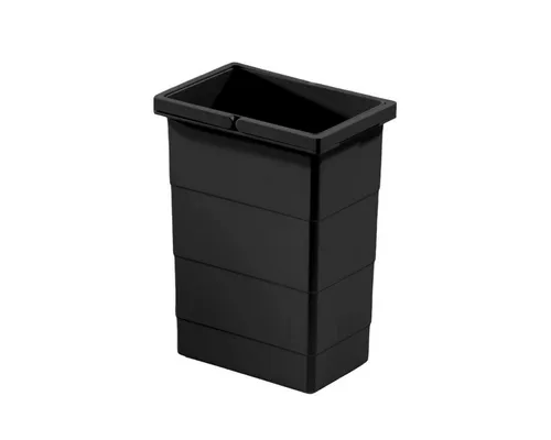 Hailo Einbaumülleimer Hailo Inneneimer 1225959 schwarz 8 L 226 x 156 x 295 mm 2 Henkel