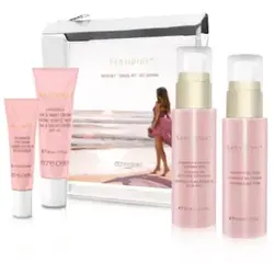 Etre Belle Gesichtspflege-Set Sensiplus Reiseset - Tagescremes für empfindliche Haut, ideal für Reisen mit beruhigenden Produkten in praktischer Reisetasche.