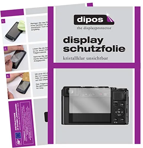 dipos I 6X Schutzfolie klar kompatibel mit Panasonic Lumix DC-LX100 II Folie Displayschutzfolie