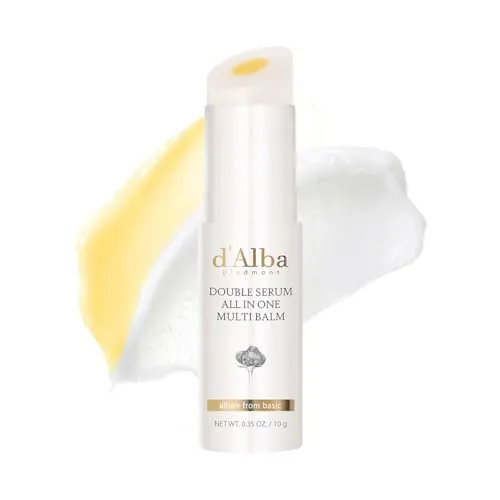 d'alba Italian White Truffle Double Serum All-in-one Multi Balm - Gesichtsserum mit weißen Trüffeln für Faltenverbesserung, Aufhellung und intensive Feuchtigkeitspflege – vegan und dermatologisch getestet.