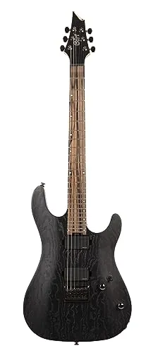 Cort KX 500 Etched Black - Hochwertige E-Gitarre - Gitarren, KX Series mit edlen Materialien wie Esche Wurzelholz und Macassar Ebenholz, ausgestattet mit 2 x Fishman Fluence Modern Humbucker für herausragenden Klang.