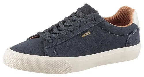 BOSS Aiden Tenn Sneaker, Halbschuh, Schnürschuh, Freizeitsneaker mit weichem Schaftrand