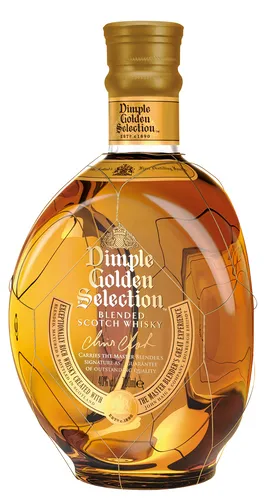 Dimple Golden Selection Blended Scotch Whisky 0.7 l - Whisky, reichhaltig und fruchtig mit Vanille-Noten, gereift in alten Bourbon-Eichenfässern. Ideal zum pur genießen oder mit Eis.