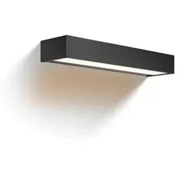 Decor Walther LED Deckenleuchte Box N, 40 cm - Wandlampe in Schwarz-matt, spritzwassergeschützt mit fest integriertem LED-Modul für warmes Licht (2700K/3000K), ideal für Badezimmer.
