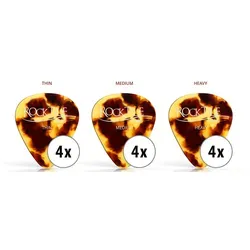 Rocktile Plektren Brown Tortoise 12er Master Pack