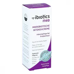 Ibiotics med Mikrobiotische Intensivcreme 50 ml - Cremes & Balsame | Effektive Intensivpflege bei Neurodermitis und Psoriasis mit mikrobiotischem Wirkstoff, der die Hautflora regeneriert und Entzündungen lindert.