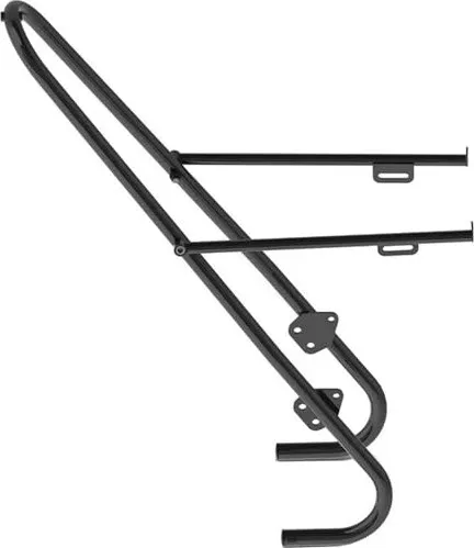 Tubus Tara Lowrider Big Apple Gepäckträger - Robuster Gepäckträger für Fahrräder, ideal für lange Touren und schwere Lasten, in elegantem Schwarz.