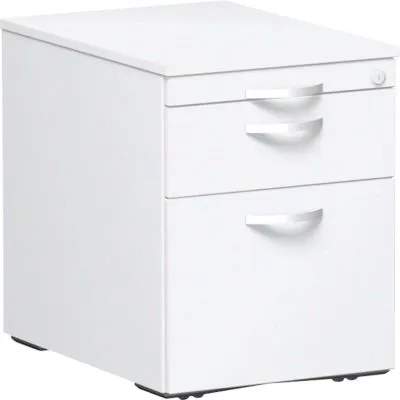 Geramöbel Rollcontainer Flex, abschließbar und platzsparend - Büroschränke - Praktischer Rollcontainer mit Hängeregistratur und 100% Vollauszug für effiziente Organisation im Büro.