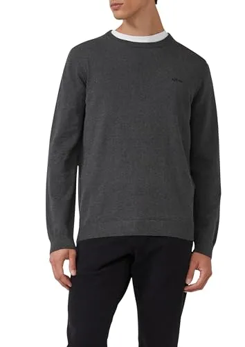 s.Oliver Herren Pullover 2143173 in Grau, Größe S - Stylischer Crew Neck Pullover mit Rippblende und Regular Fit, ideal für lässige Outfits und höchsten Tragekomfort.