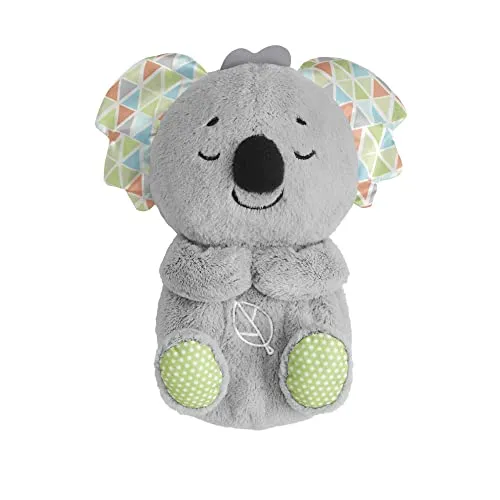 Fisher-Price Schlummer-Koala - Kuscheltier mit sanfter Musik und Licht, beruhigende Atembewegungen für entspannte Nächte, ideal für Neugeborene 0+