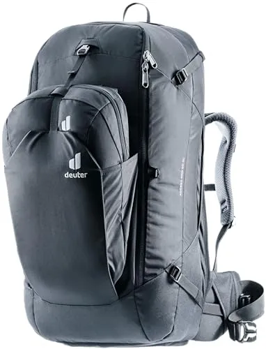 Deuter Access Pro 60 SL Black - Nachhaltiger Reiserucksack - Rucksäcke, aus 100 % recyceltem Material, ideal für Weltreisende mit hohem Tragekomfort und integriertem Daypack für zusätzlichen Stauraum.