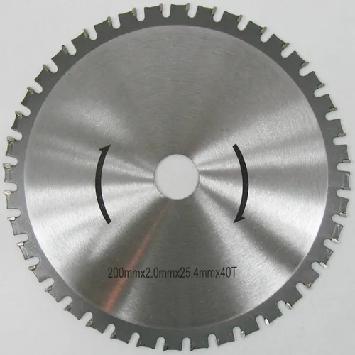METALLSÄGEBLATT HM 200mm - Präzises Sägeblatt für Metallverarbeitung - Kreissägeblätter für exakte Schnitte in Metall, mit 40 Zähnen und VHM Hartmetall für langlebige Performance bei anspruchsvollen Anwendungen.