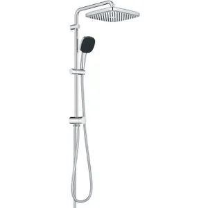 GROHE Vitalio Comfort 250 Flex Duschsystem - Quickfix, Wandmontage, chrom, verwandelt Ihre Dusche in eine stilvolle Oase für mehr Komfort