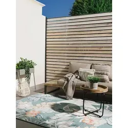 benuta Basic In- & Outdoor Teppich Flora - Mehrfarbig 200x300 cm - Wetterfest & Pflegeleicht - Vielseitiger Teppich für Innen- und Außenbereiche. Robust, pflegeleicht und ideal für Wohnzimmer, Küche oder Terrasse. Verfügbar in mehreren Farben für individuelle Raumgestaltung.