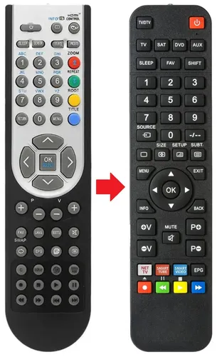 Fernbedienung geeignet für OKI V22E-DVDLED | V22E-PHTUVI | V22EDVDLED