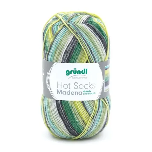 Gründl Wolle Hot Socks Madena 4-fach 100 g neptun-color-mix  Wolle