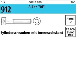 Reyher Zylinderschraube DIN 912 M 4 x 35 A 2 (- 70) - Hochwertige Innensechskantschraube aus Edelstahl A2, ideal für präzise Befestigungen in anspruchsvollen Anwendungen. Perfekt für Handwerk und Industrie.
