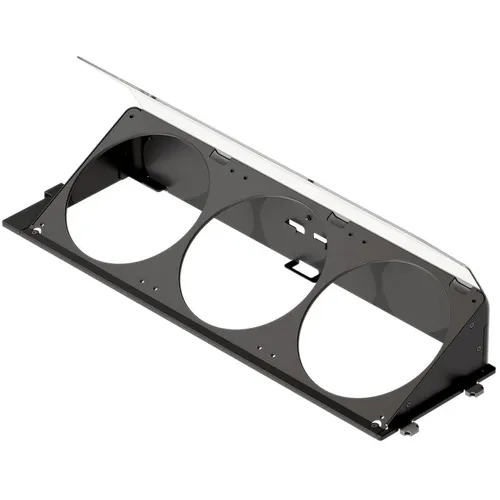 HAVN 12873 - Angewinkelte Lüfterhalterung für HAVN HS 420 - Lüfterzubehör zur Verbesserung der Kühlung deines HAVN HS 420. Unterstützt drei 140-mm-Lüfter und leitet Luft gezielt zur vertikal montierten GPU.